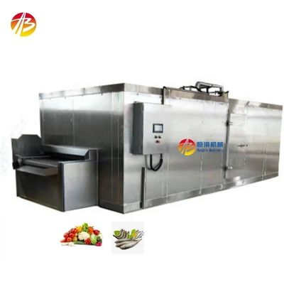 Machine de congélation rapide en spirale industrielle pour fruits légumes fruits de mer crevettes 13800*3200*2500mm