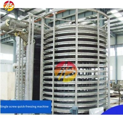 Capacité de refroidissement 500 kg congélateur rapide industriel pour crevettes et fraises surgelées
