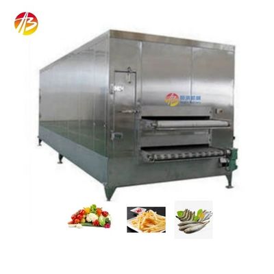Machine de congélation rapide en spirale industrielle pour fruits légumes fruits de mer crevettes 13800*3200*2500mm