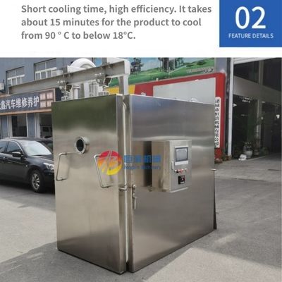 Puissance de la pompe à vide 5,5 kW Appareil de refroidissement de cuisine pour le pré-refroidissement des aliments Boulangerie Pâtes de fruits