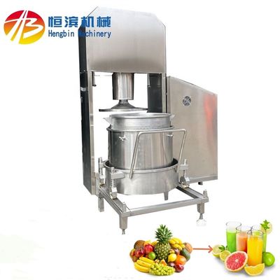 Juicer à pression hydraulique automatique de 200L pour la transformation des raisins, du vin, des herbes et des fruits