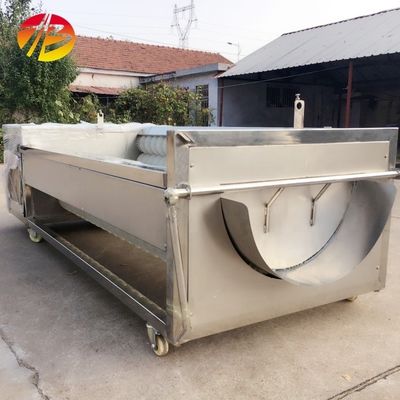 Machine de nettoyage de légumes de carottes de manioc avec lavage et épluchage par bulles