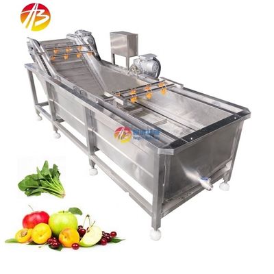 Machine à laver à bulles de 1000 kg/h pour le nettoyage industriel de la surface des fruits