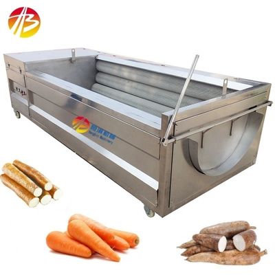 180 kg Capacité machine à éplucher le gingembre brosse à rouleaux carotte manioc yams éplucheuse à laver