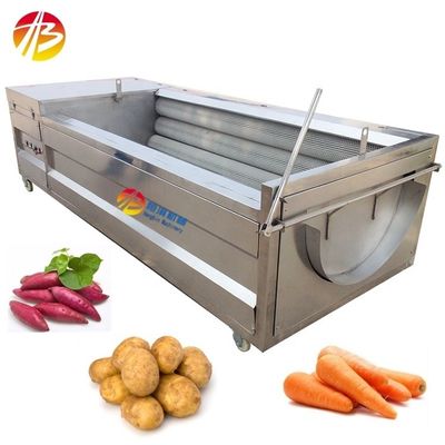 200 kg/h de capacité, machine à laver à éplucher le manioc industriel avec conception économe en eau