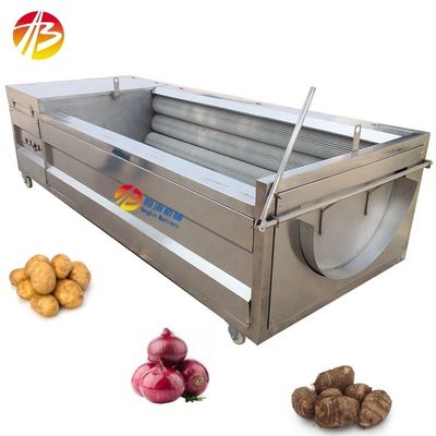 Commercial Oignon Cassava Curcuma Radicale Taro Pommes de terre Machine à laver et à éplucher pour les occupés